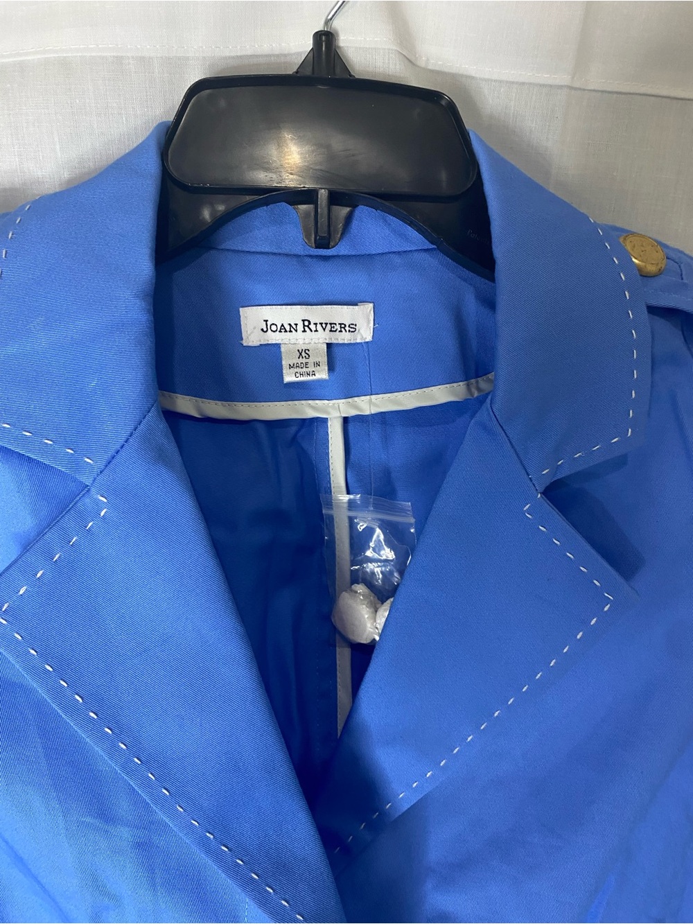 Joan Rivers Royal Blue Military-Inspired Blazer with Gold Buttons - Picture 3 of 9